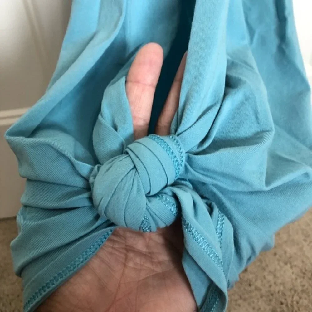 Light Blue lululemon open tie back Tank Top size 6